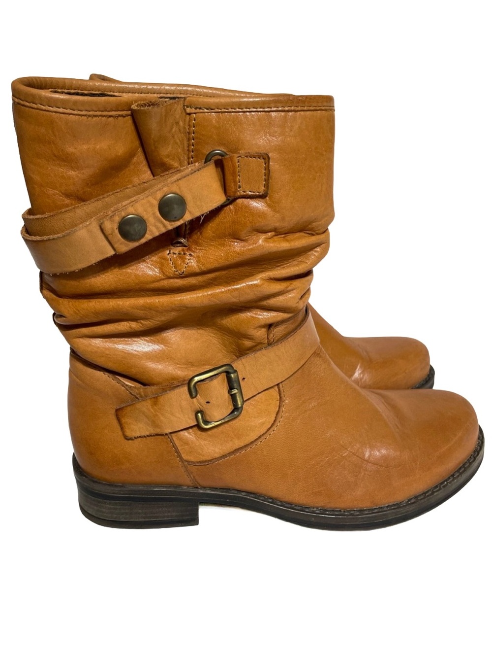 Eric Michael Laguna Boho Buckle Slouch Boots Sz. 38